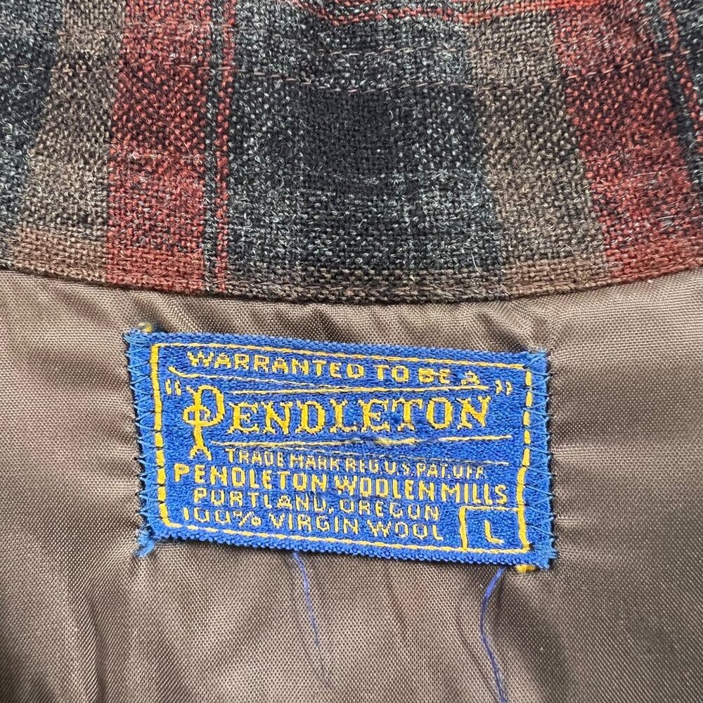 Vintage 1962 Pendleton Board Shirt Loop Button Co… - image 6